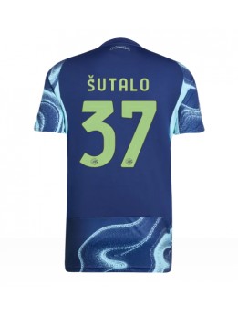 Moški Nogometna dresi replika Ajax Josip Sutalo #37 Gostujoči 2025-26 Kratek rokav